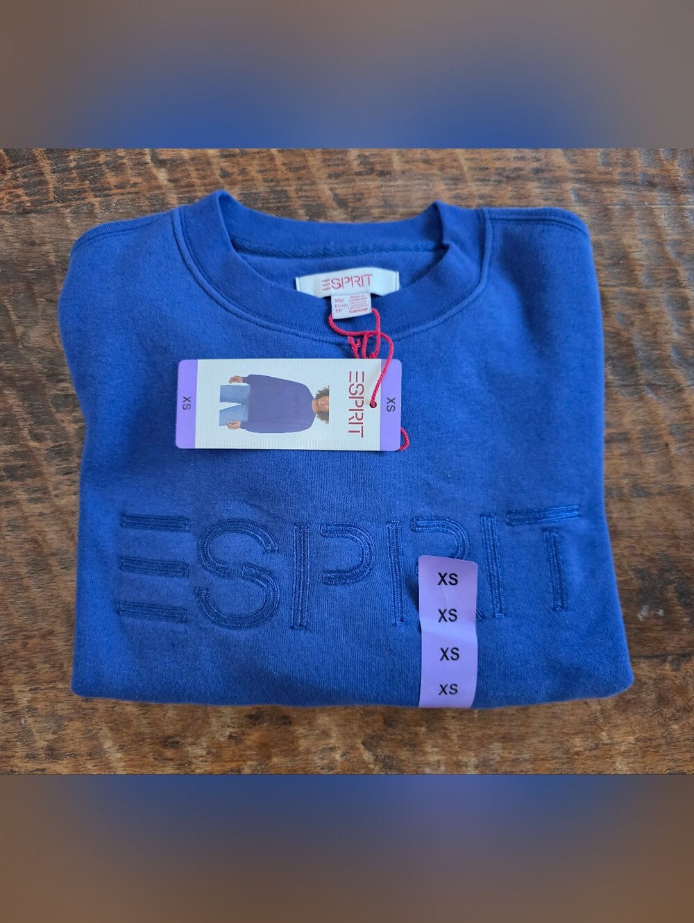 Womens ESPRIT Logo Fleece Crewneck